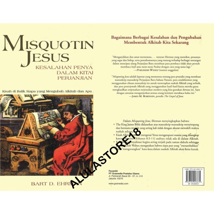 Buku Misquoting Jesus - Bart D. Ehrman Koleksi Terbaru