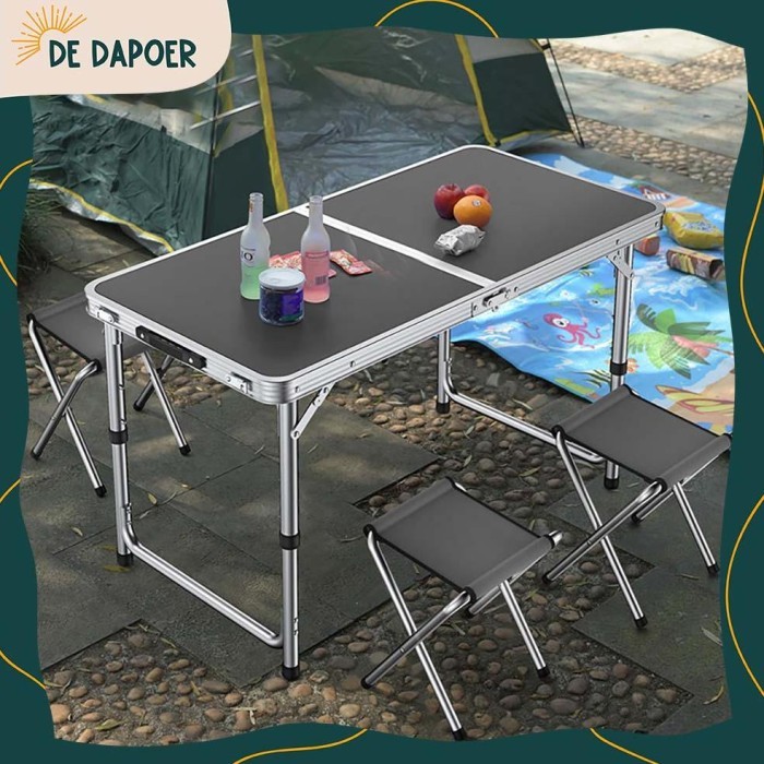 Meja Lipat Jualan Makanan Bazaar Dapur Makan Table Camping Tahan Panas