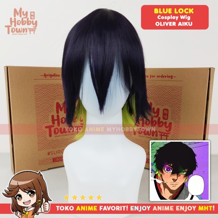 BISA FAKTUR Wig Cosplay Anime Blue Lock : Oliver Aiku Rambut Palsu