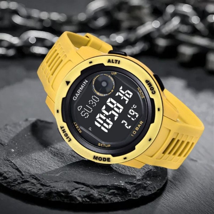 promo jam tangan sport pria garmin digital full colour KW-7703EA