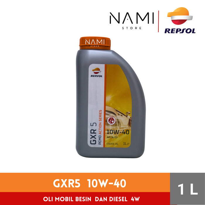 OLI MESIN MOBIL REPSOL GXR5 / GXR 5 / 10w40 / BENSIN / 1 LTR /ORI