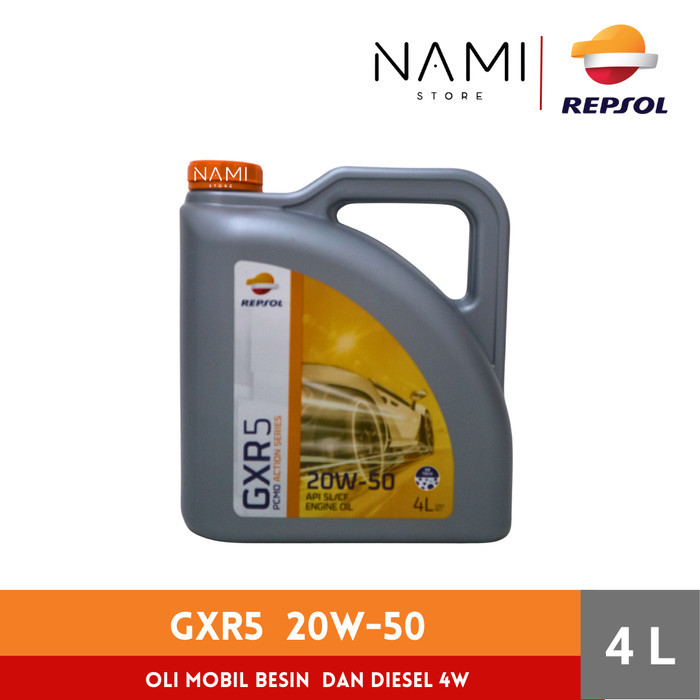 *REPSOL GXR5 / GXR 5 / 20W50 (4L) galon* OLI MESIN MOBIL BENSIN /ORI