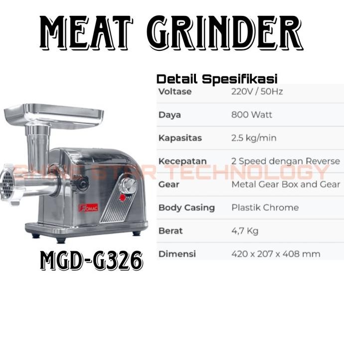 TERBARU - FOMAC Meat Grinder MGD-G326