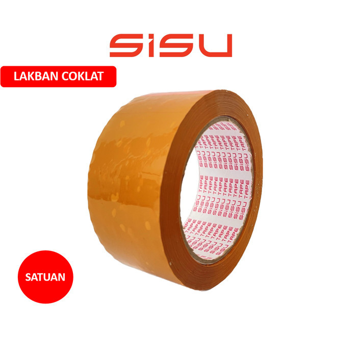 

1 Dus Lakban Coklat Sisu Tape 2 Inch 45 Mm 100 Yard 45 Micron
