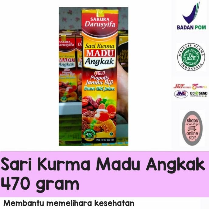 

Baru Sari Kurma Madu Angkak Plus Propolis Darusyifa 470 Gram