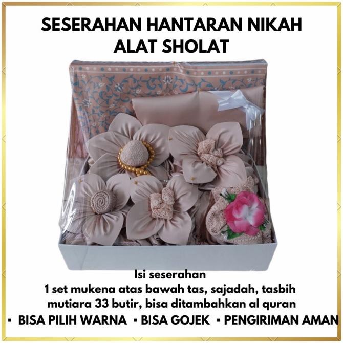 SESERAHAN HANTARAN NIKAH MUKENA SILKY RENDA IMPORT MEWAH Termurah
