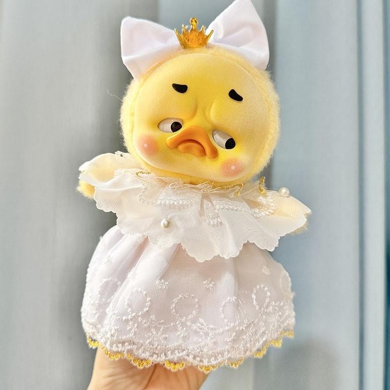 LKJ READY 15CM~20CM UPSET DUCK LABUBU pakaian boneka Kesal Jadi Saat Bekerja Baju bayi seri bebek me