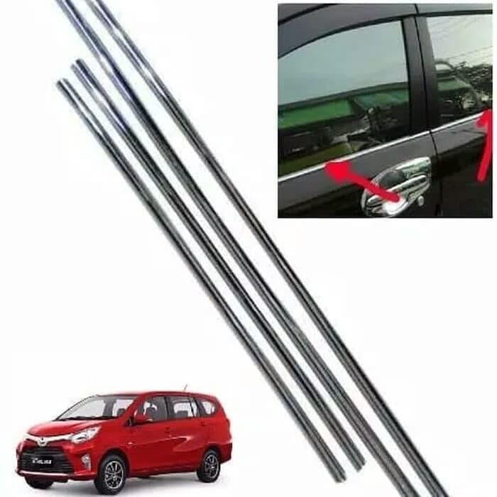 List Kaca Samping / Window Liner Mobil Sigra