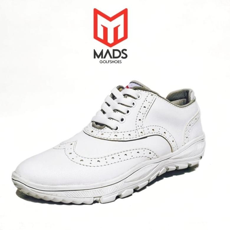 kat Sepatu golf mads wingtip putih
