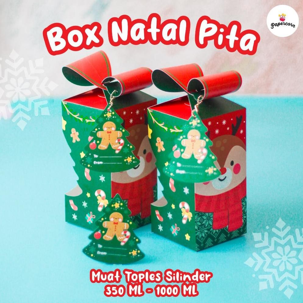 

BR - 10 pcs Box Natal - Pita 1 toples (Muat s/d 1 Toples Jar 1.000 ml) TERLARIS