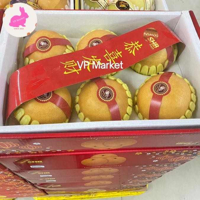 

BR - Pear Singo RRC Jumbo Isi 6 | Hampers Buah Pear Imlek | Box TERLARIS