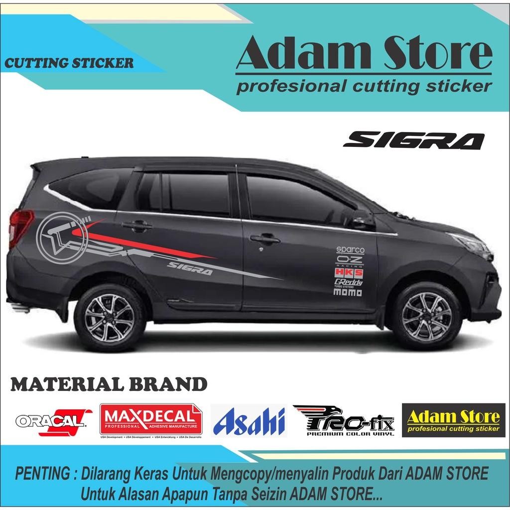 Sticker Sigra Striping Mobil Sigra Syiker Daihatsu Sigra Cutting Sticker Sigra Sticker Cayla Stripin