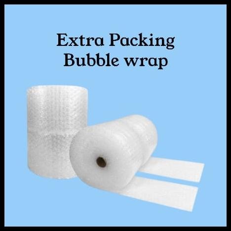 

DISKON TAMBAHAN PACKAGING / EXTRA PACKING BUBBLE WRAP !!!