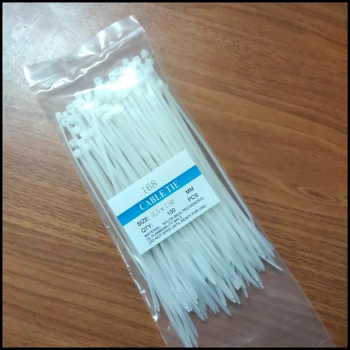 

GRATIS ONGKIR TALI SEGEL PLASTIK 2.5 X 150 MM - CABLE TIES - KABEL TIES ISI 100 PCS !!