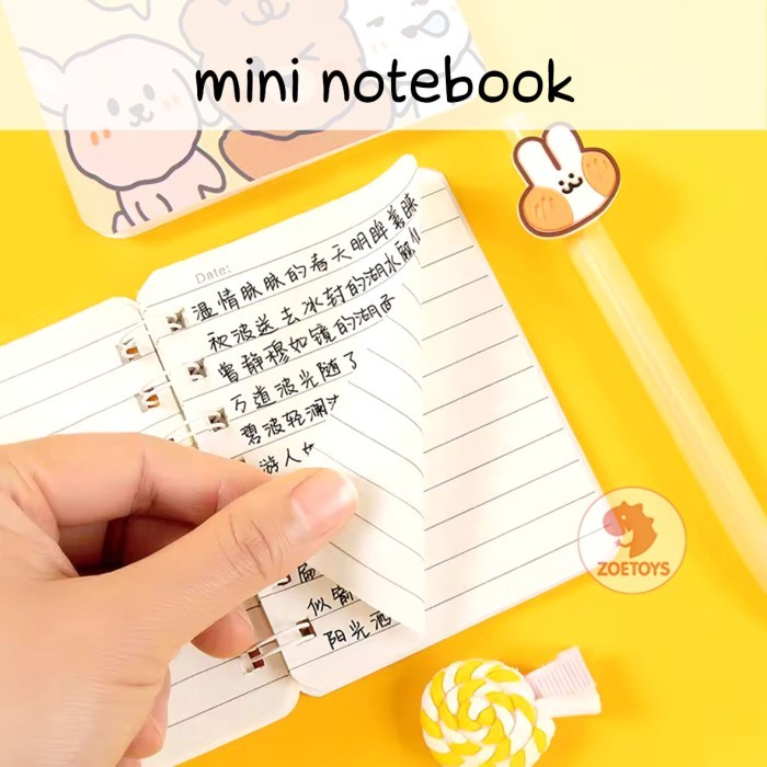 

Zoetoys Mini Notebook Buku Catatan A7 Buku Motif Tulis Kertas Mini Notebook Ring