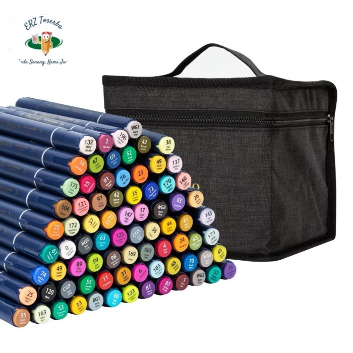 

TERBARU Deli Finenolo Spidol Sketsa / Alcohol based ink Sketch Marker Dual tip Brush & Chisel 30 40