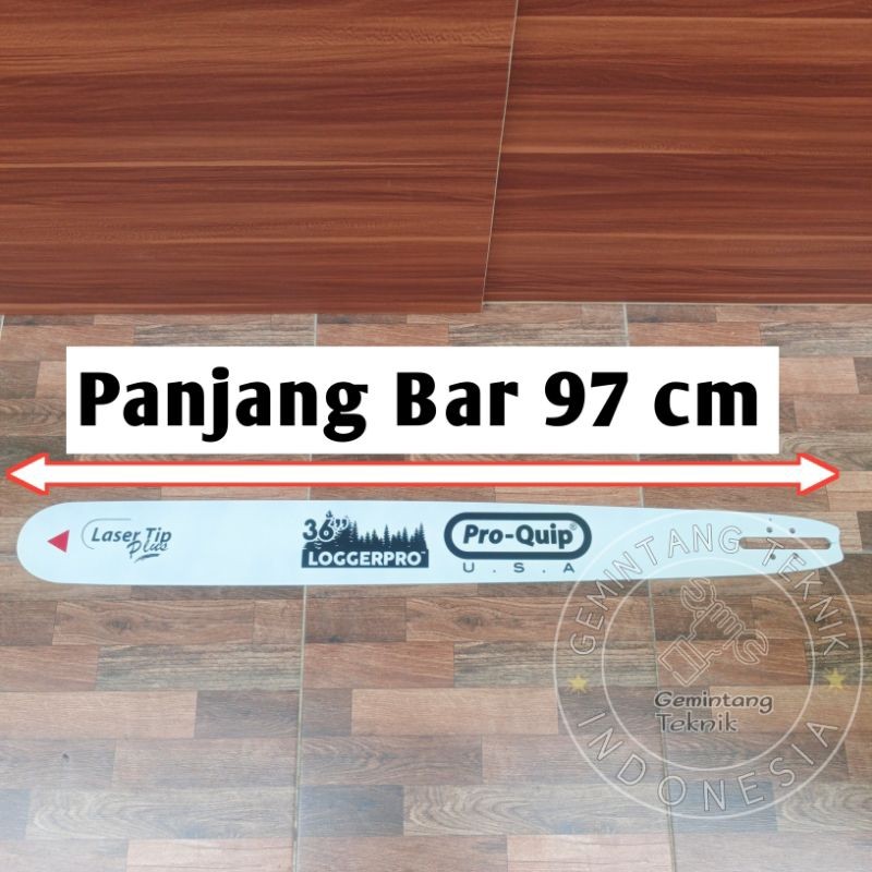 Bar Senso 070 36 Inch Baja 52 Mata / Bar Chainsaw 070 36 Inch Baja 52 Mata / Bar Mesin Senso Besar