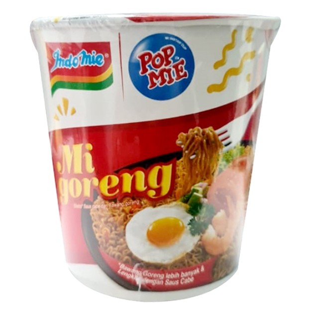 

S21945 INDOMIE POP MIE RASA MI GORENG MIE CUP 80GR MAJU BERSAMA (20250420)