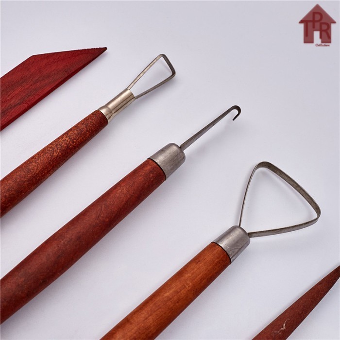 

Alat Lukis Butsir Set / Alat Ukir Clay / Pottery Modelling Tools - 9Pcs.- Merah
