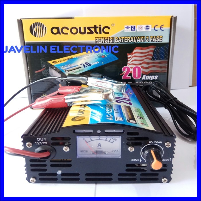 CHARGER ACCU 12V 20A / CHARGER AKI 12 VOLT 20 AMPERE