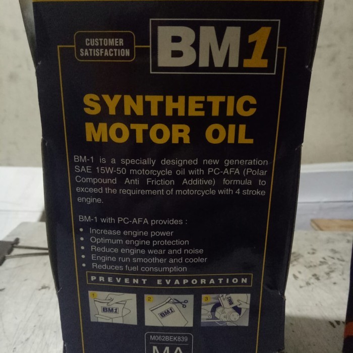 OLI BM1 1L 1 LITER 15W-50 JASO MA API SJ FULL SYNTHETIC
