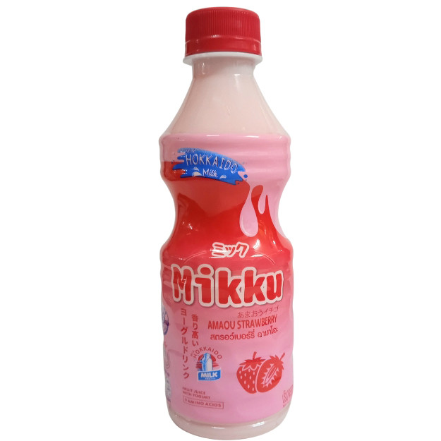 

S24928 MIKKU FRUIT JUICE AMAOU STRAWBERRY YOGURT DRINK 300ML MAJU BERSAMA