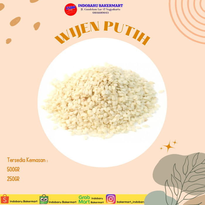 

Wijen Putih Repack 500Gr