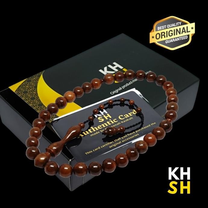 Tasbih Kokka Kaukah Asli besertifikat 33 butir