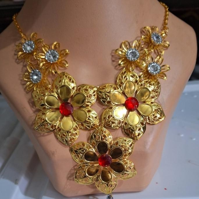 Tgh Kalung Susun 3 Untuk Baju Adat/Tari Anak-Dewasa