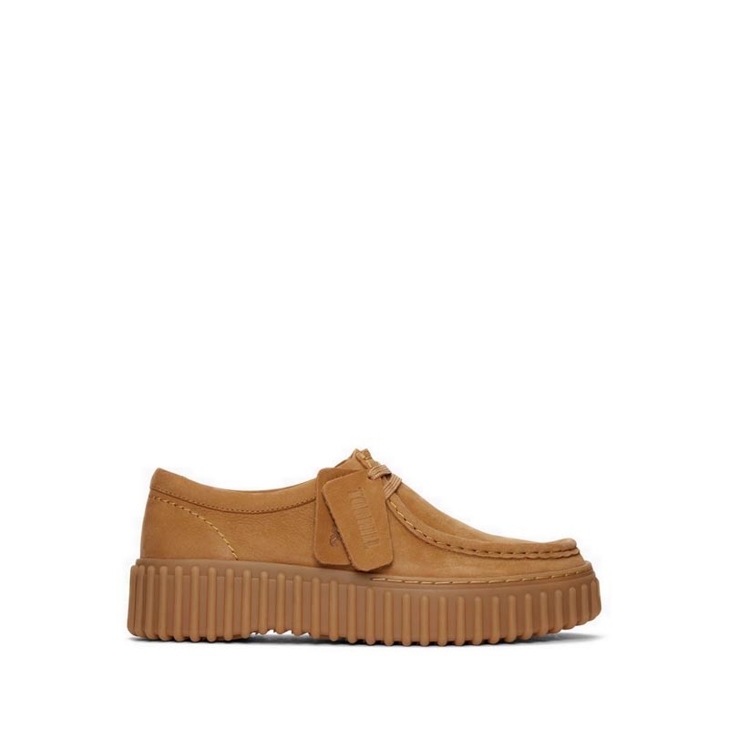 Clarks Torhill Bee Women's Loafers Shoes- Light Tan Nubuck