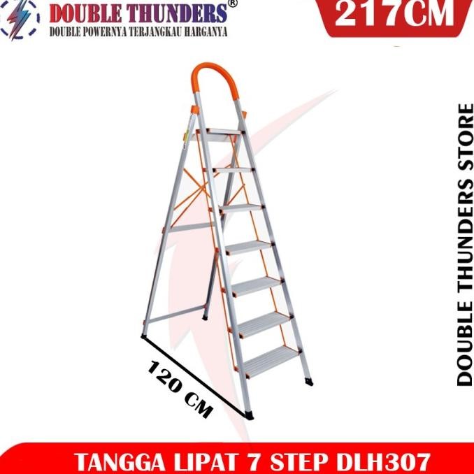 Dt Dlh307 Tangga Lipat Aluminium 170Cm / House Hold Ladder 7 Step