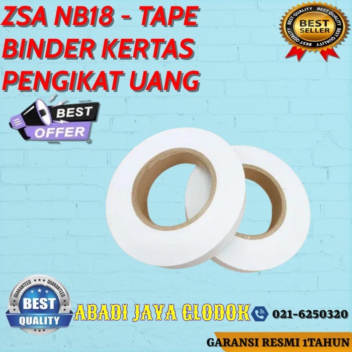 

PROMO! ZSA NB18 - TAPE BINDER KERTAS PENGIKAT UANG