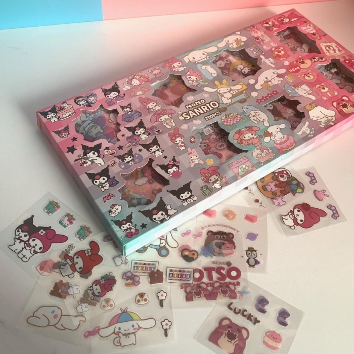 

STICKER SUPER SET ISI 200 LEMBAR kawaii stiker jurnal botol anti air