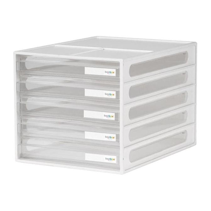

DD-1205 Livinbox Desk File Organizer / Rak Kertas 5 Laci BS01
