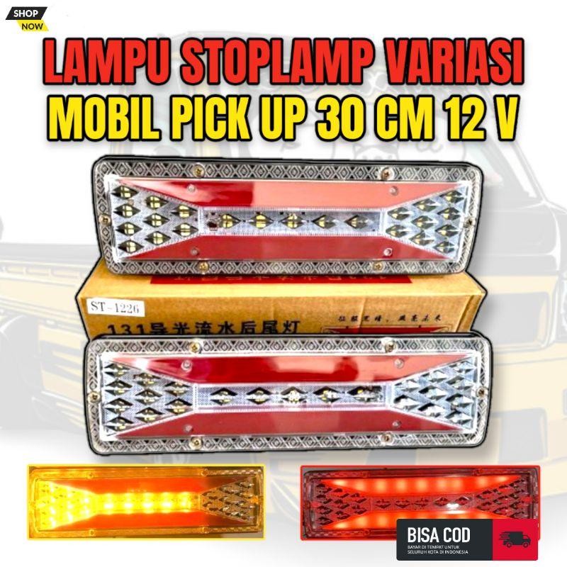 Sepasang Lampu Variasi Stop Lamp Stoplamp Kedip Led Running Rem Belakang Mobil Truk Truck Pick Up Pi