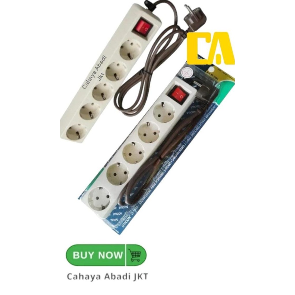 BEST SELLER STOP KONTAK 5LB UTICON + KABEL 1.5M (ST1582)
