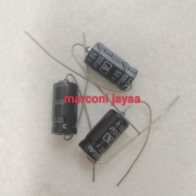 Promo kapasitor 100uf 50v axial COD
