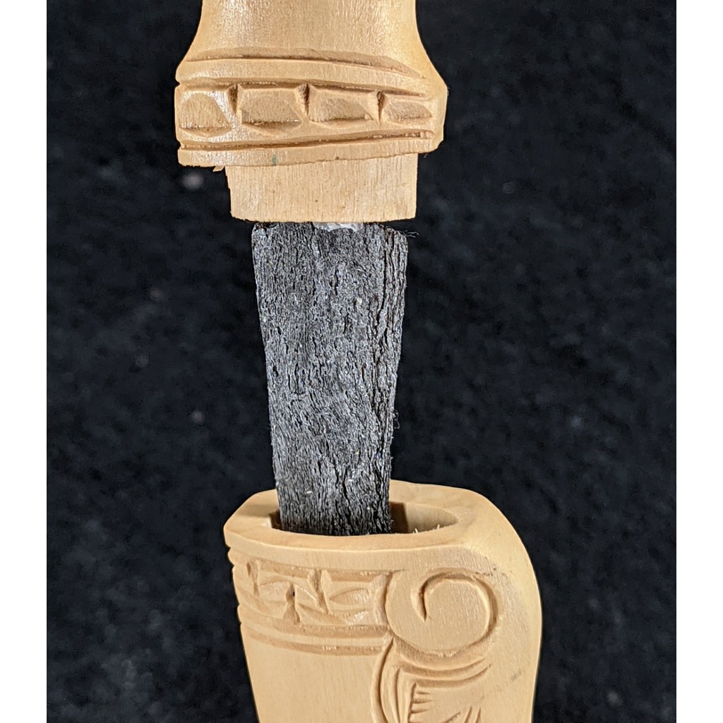 Kolektor Item Badik Makassar Bugis Sepuh Pamor Banyu Mili ISTIMEWA LANGKA Nyandhang Lengkap Kayu Bin