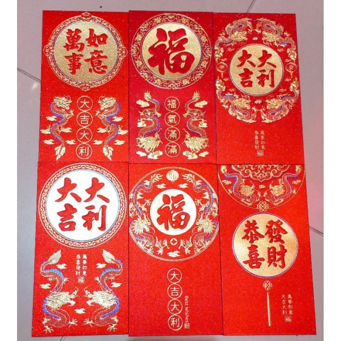 

Imlek Angpau Imlek Shio Naga / Angpao Imlek CNY / Amplop Premium CNY 2024 - 824 M !NEW