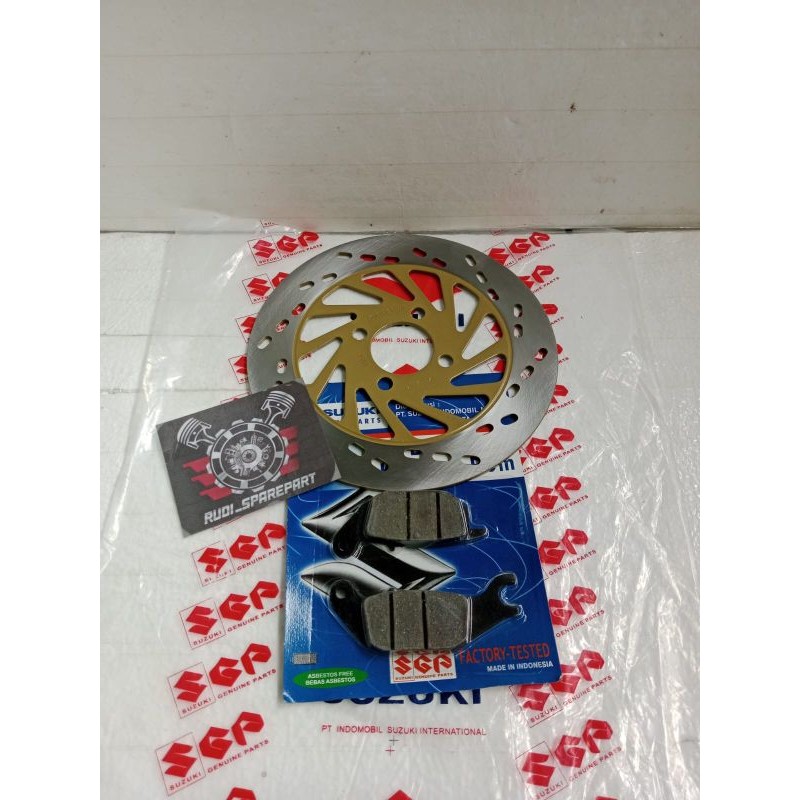 PIRINGAN CAKRAM DEPAN+KAMPAS REM DEPAN SUZUKI SPIN 125 SKYWAVE