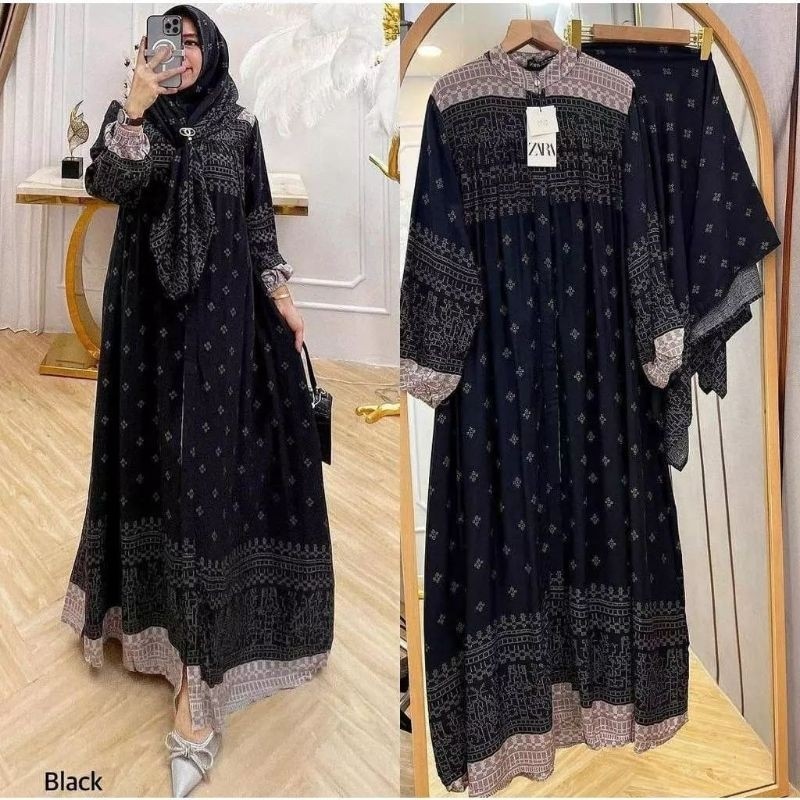 Ukuran M L Xl Xxl Gamus Busui Panjang Baju Muslim Pakaian Gms Hijabers Deres Muslimah Set Khimar Dre