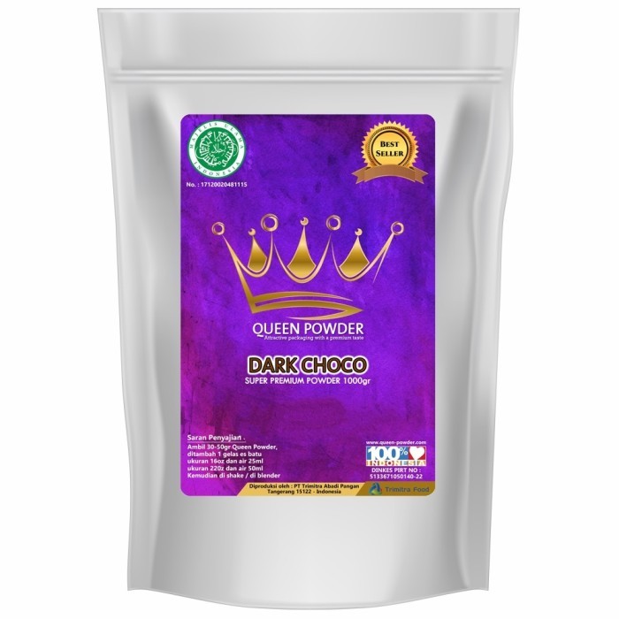

Bubuk Minuman Queen Powder Super Premium Rasa Dark Choco 1Kg
