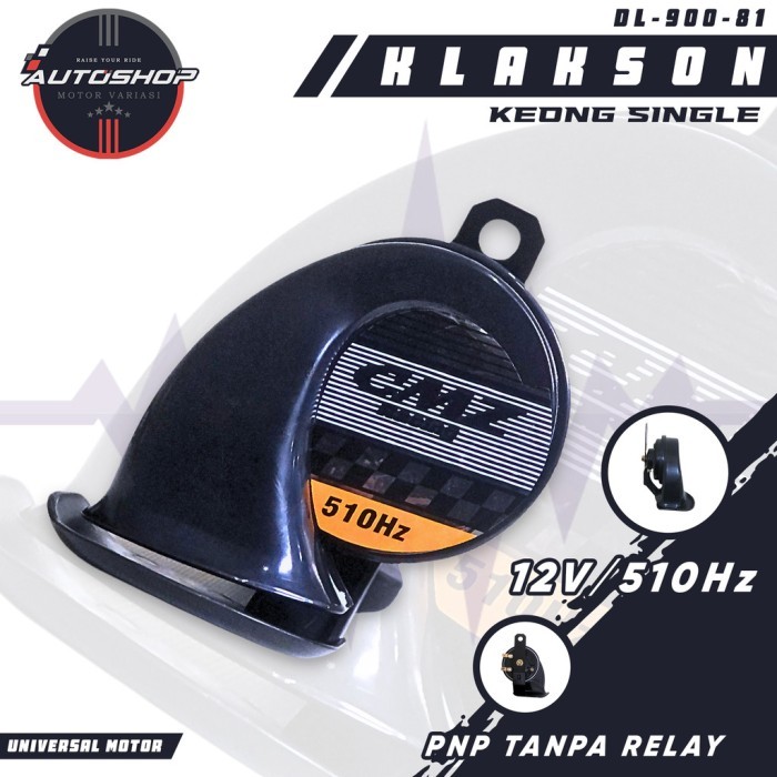 Kianoka Klakson Keong Single Model Denso Waterproof 12V Dc 512V Sangat Keras Universal Motor