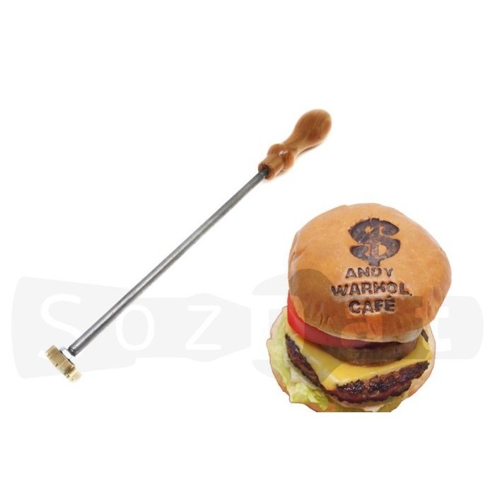 

Stamp Roti burger stamp / stamping burger / branding burger / Stempel Burger