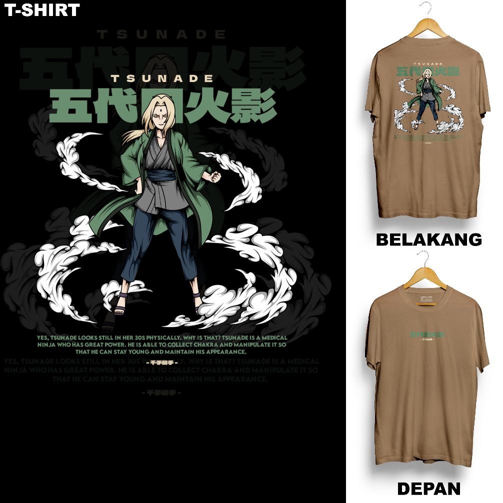 Promo Tsunade Kaos Dewasa Motif Anime Naruto Boruto Karakter Tsunade Hokage
