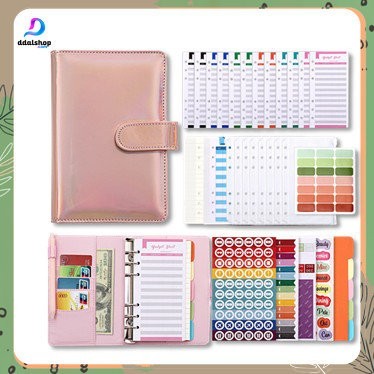 

Binder A6 Polos Glossy Notebook Buku Catatan Agenda PU Leather Budget