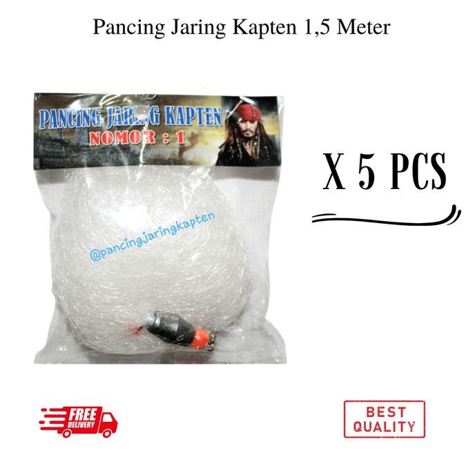Pancing Jaring Kapten 1, Meter Bom Net Ikan Nila Pcs