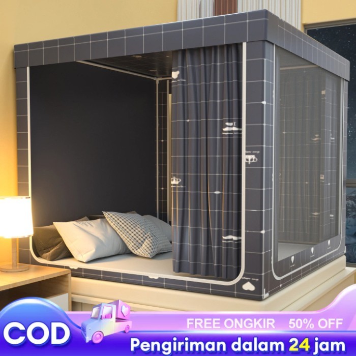 PROMO Kelambu Tidur Kotak Kelambu Nyamuk Tebal Jumbo 220x200,180x200,160x200