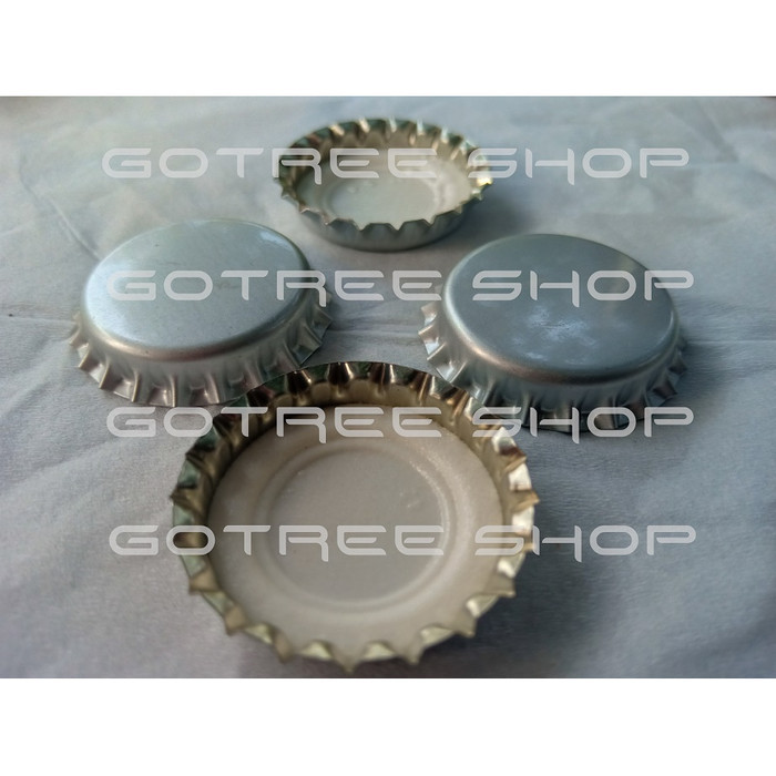 Tutup botol crown cork / krempyeng / general crown silver