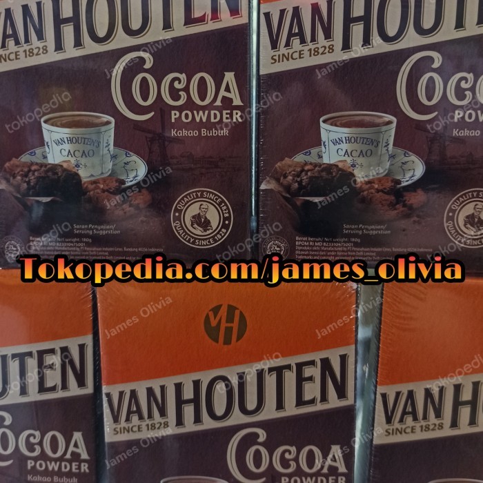 

READY GROSIR Van Houten Cocoa Powder 165 g coklat bubuk